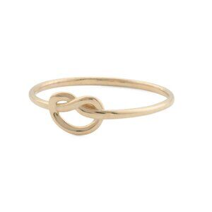 GOLDEN CLEF Gold Made In Italy 14kt Gold Love Knot Ring